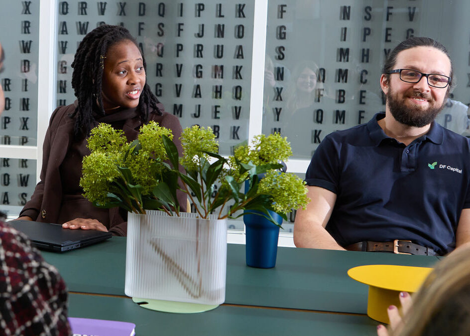 DFC Staff in the office in a meeting