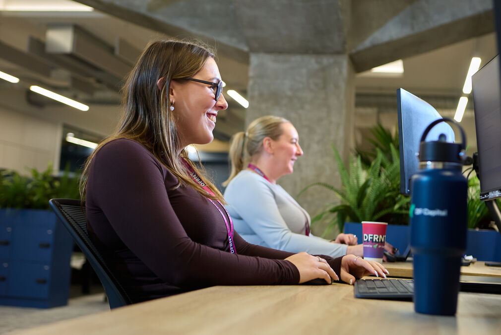 DF Capital colleagues at desk